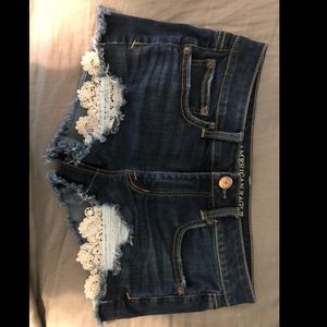 AEO denim shorts